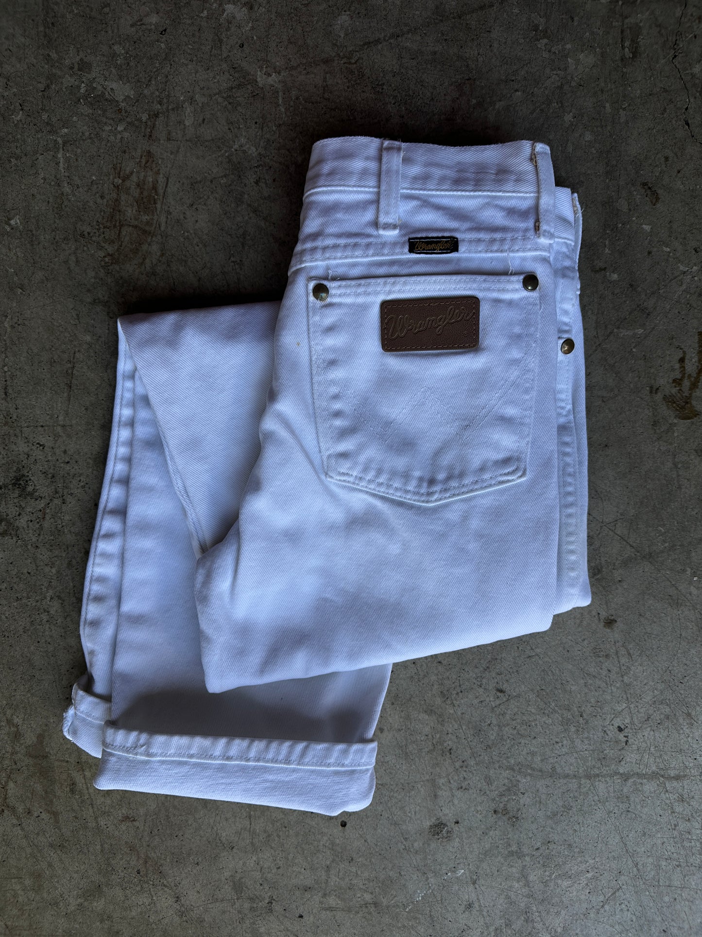 White Wrangler Jeans