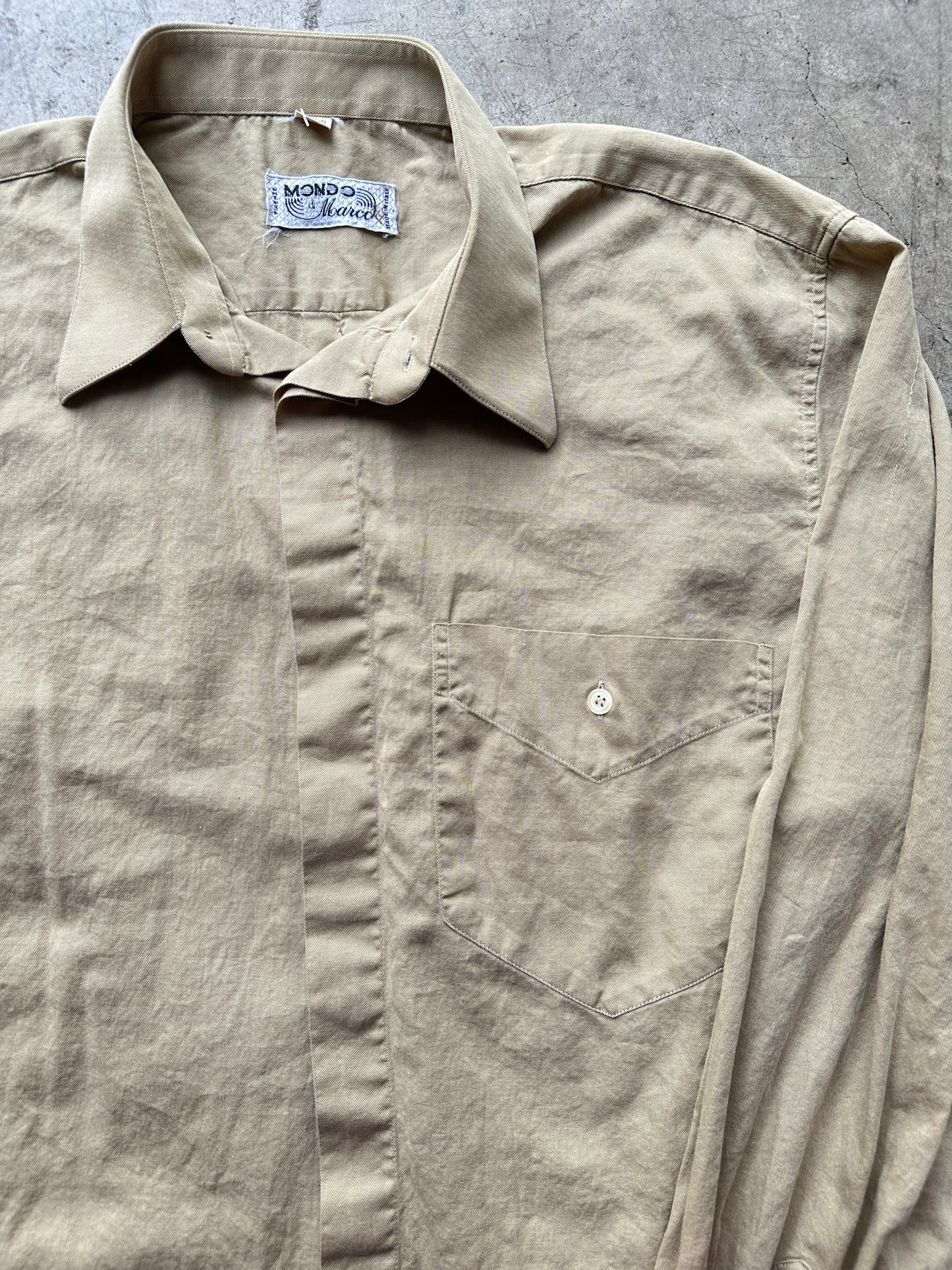 80s Gold Italian Button Down