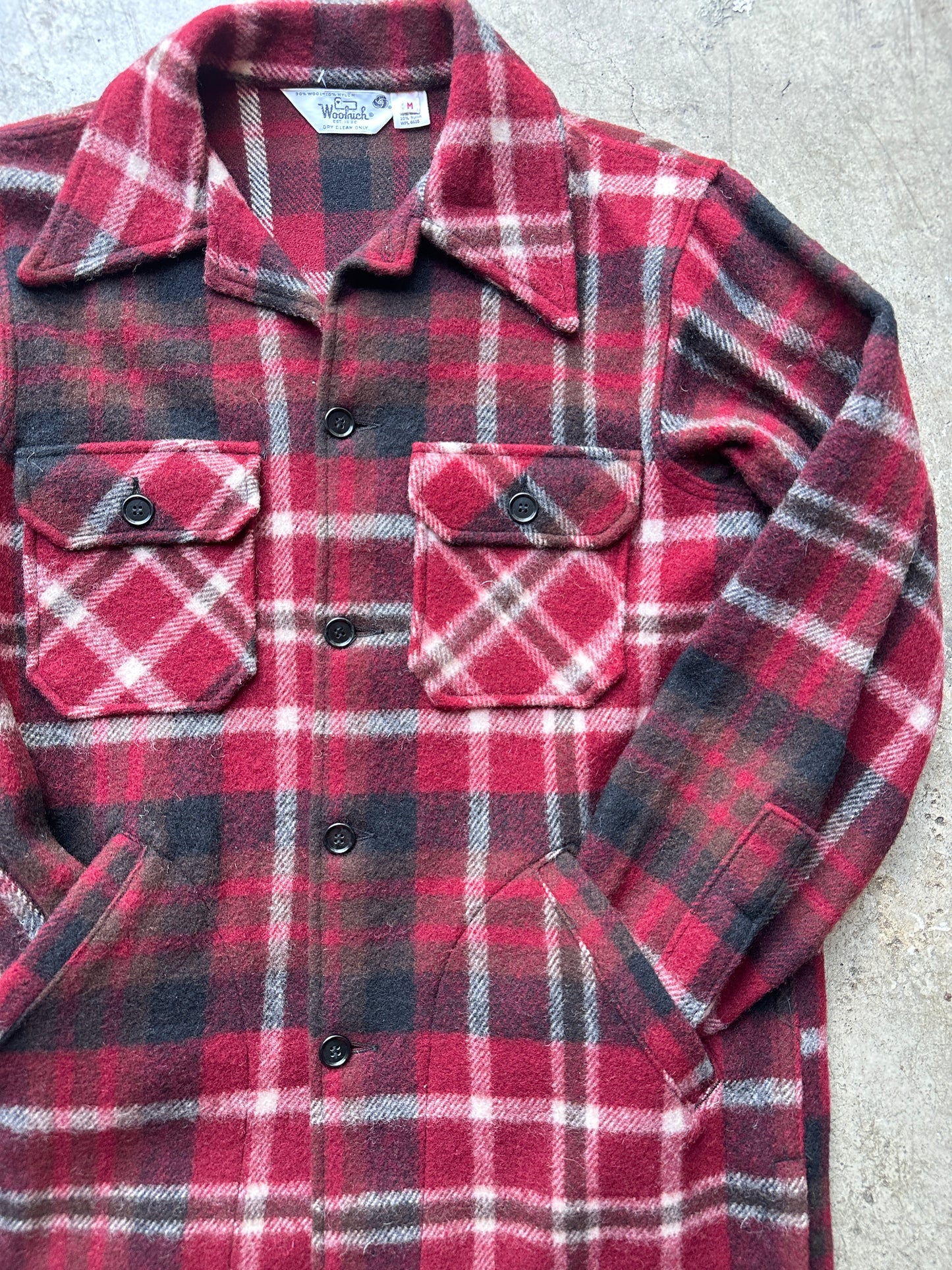 Red Buffalo Plaid Woolrich Jacket