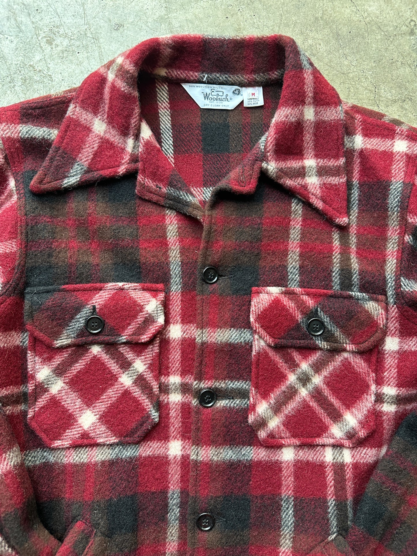 Red Buffalo Plaid Woolrich Jacket