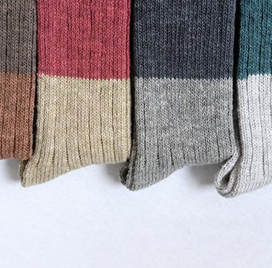 Wool Cotton Slab Socks