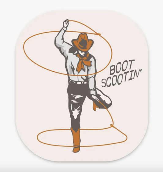 Boot Scootin' Sticker