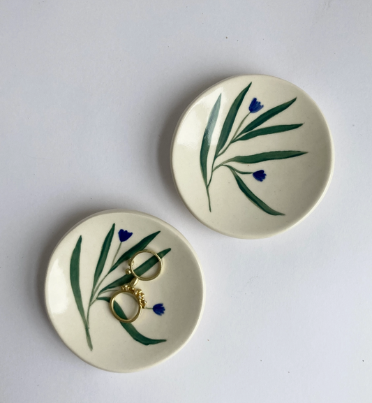 Floral Ring Dish / Little Plate