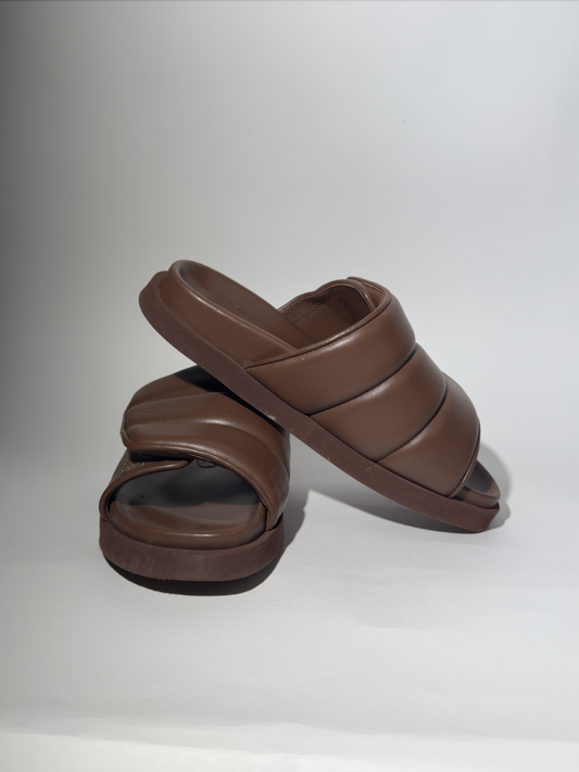 Gia Borghini Brown Slides