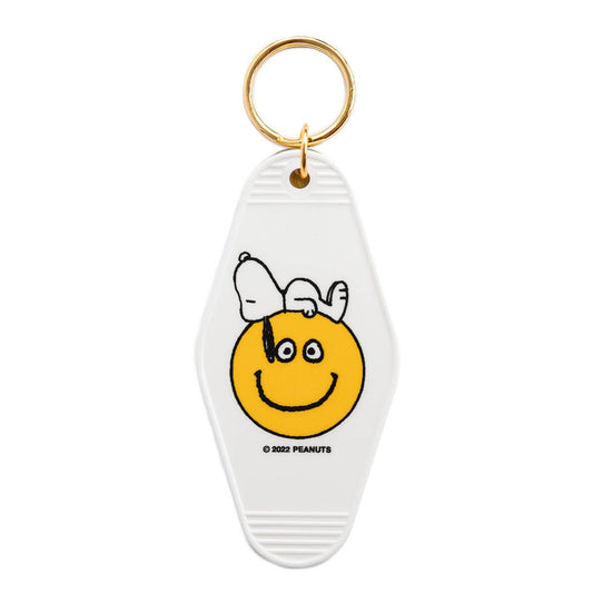 Snoopy Smiley Key Tag