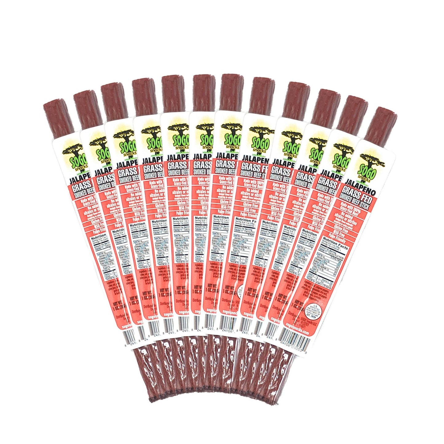 Jalapeño 100% Grass-Fed Beef Sticks