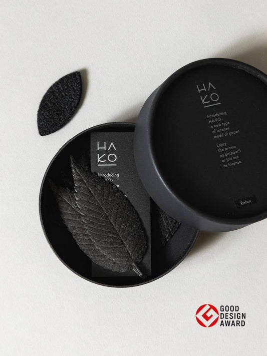 HA KO Paper Incense - Black No. 01 Relax, Set of 6