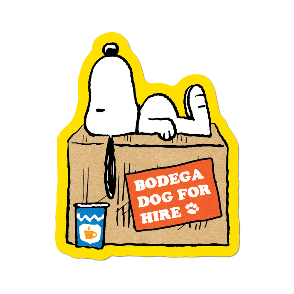 Bodega Dog by Peanuts Sticker