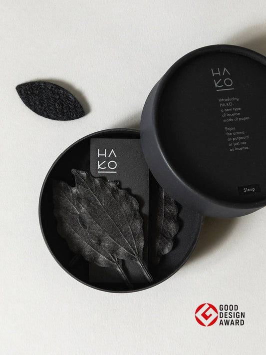 HA KO Paper Incense - Black No. 03 Sleep, Set of 6