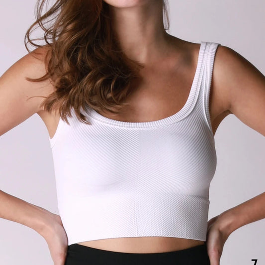 Chevron Scoop Neck Top