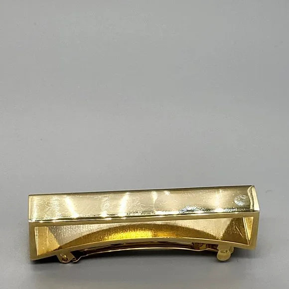 Geometric Gold Plated Metal Barrette