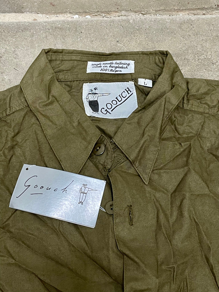 Vintage Goouch Olive Button Down