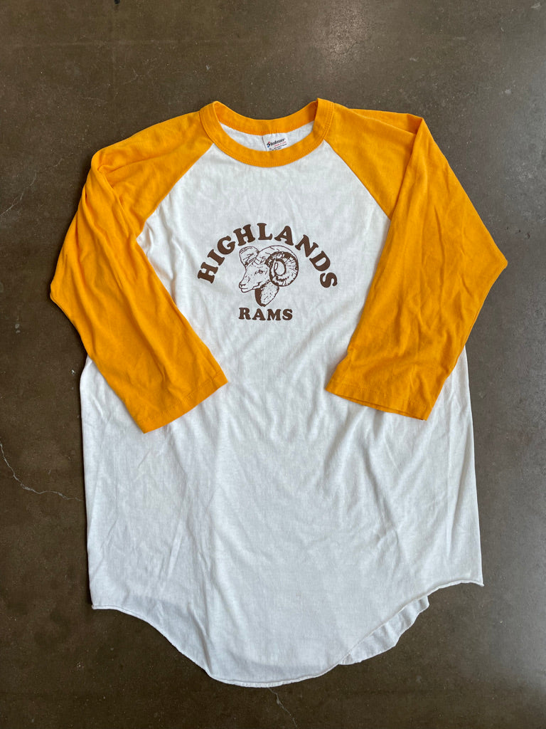 Vintage Highlands Rams Raglan Tee