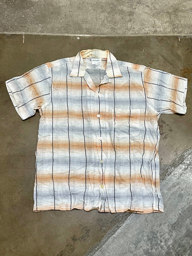 Vintage Striped Shirtcraft Short Sleeve Shirt