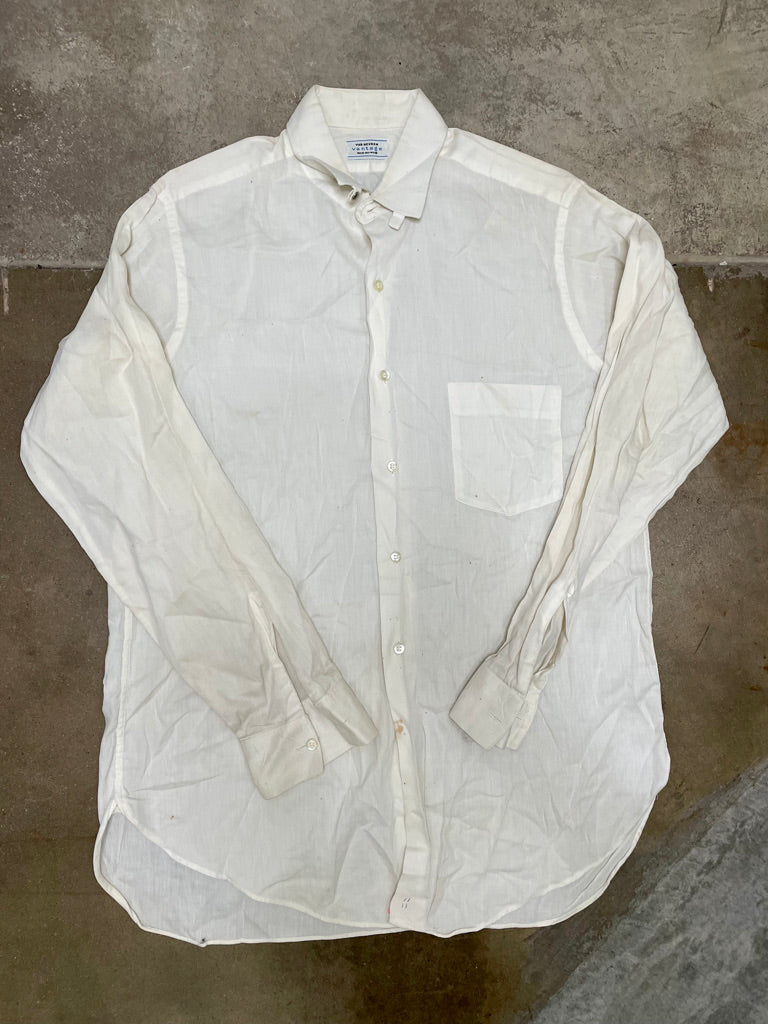 Vintage JCP Wash'n' Wear White Button Up