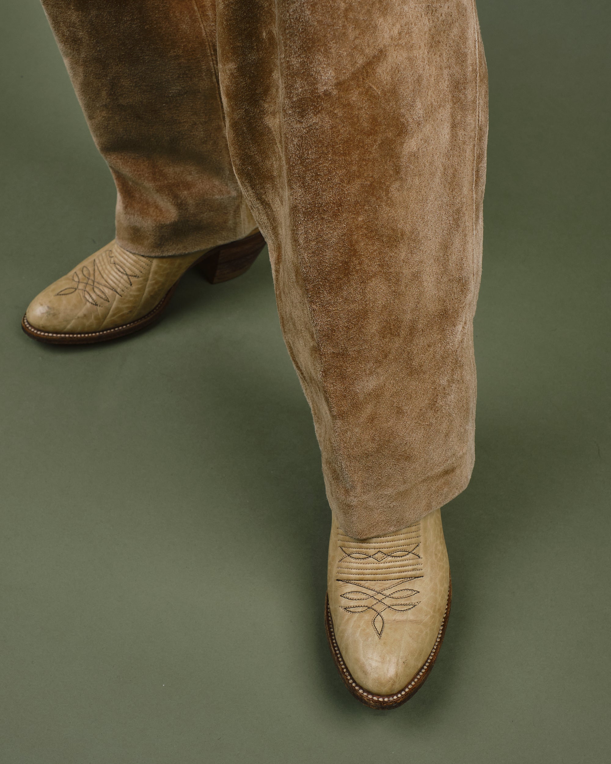 Vintage Brown & Tan Dan Post Cowboy Boots
