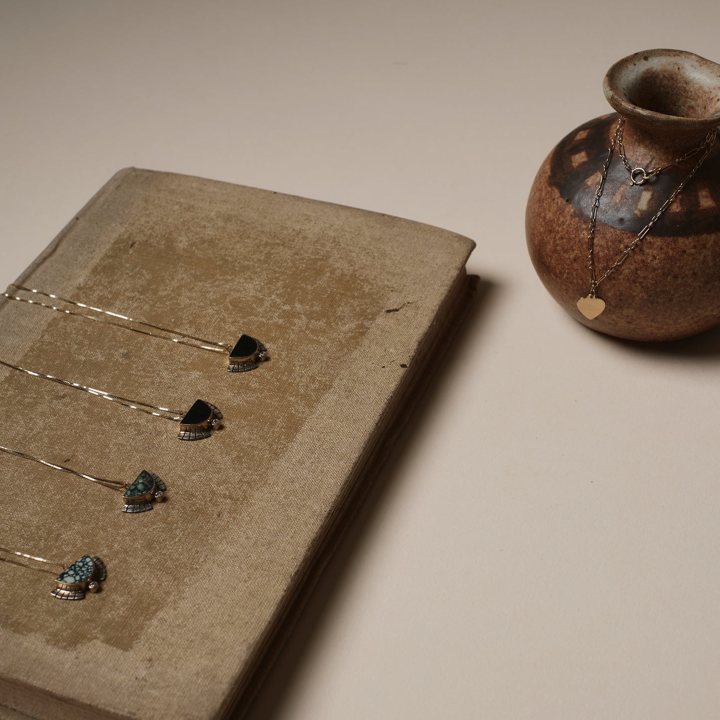 Rising Sol Necklace In Black Jade