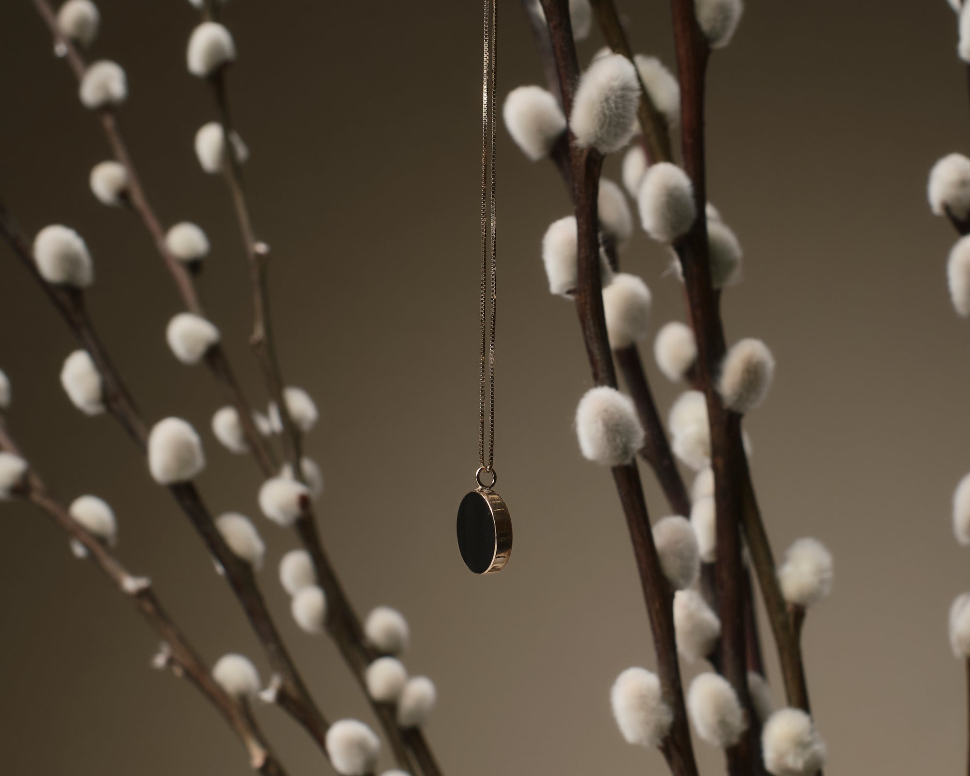 Circ Necklace Black Jade