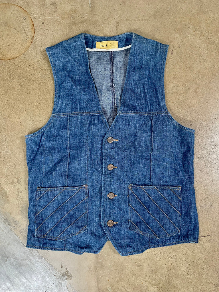 70's h.i.s Denim Vest