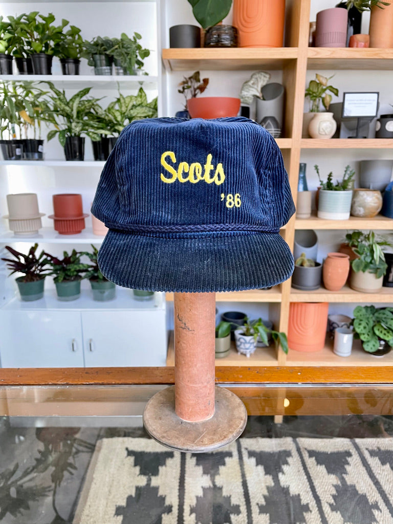 Vintage Highland Park Scots '86 Corduroy Hat