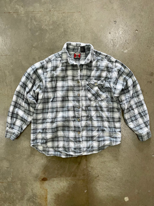 Vintage White & Grey Flannel