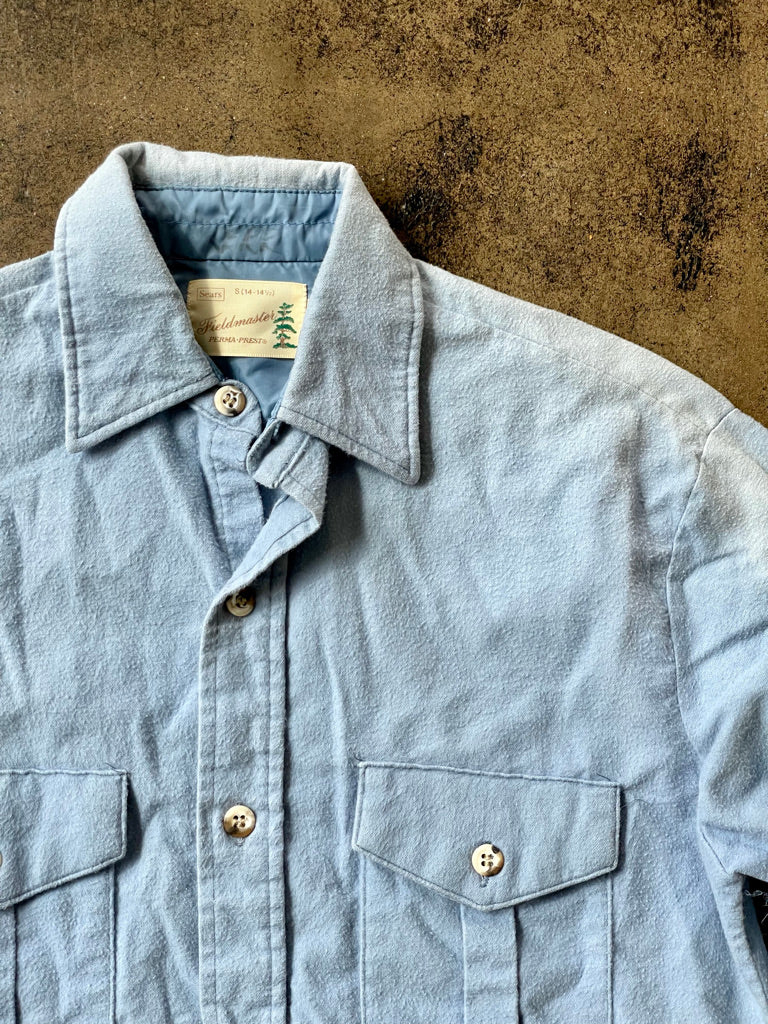 70's Sears Fieldmaster Blue Button Up