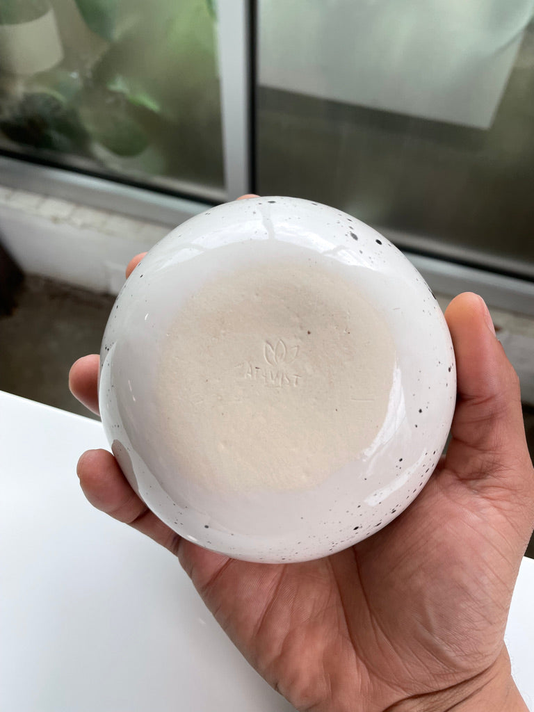 Small Black & White Speckled Bowl