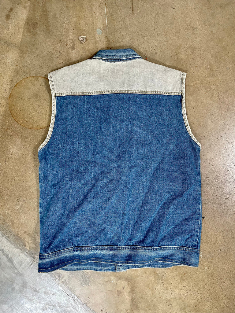 Vintage Graffiti Denim Vest