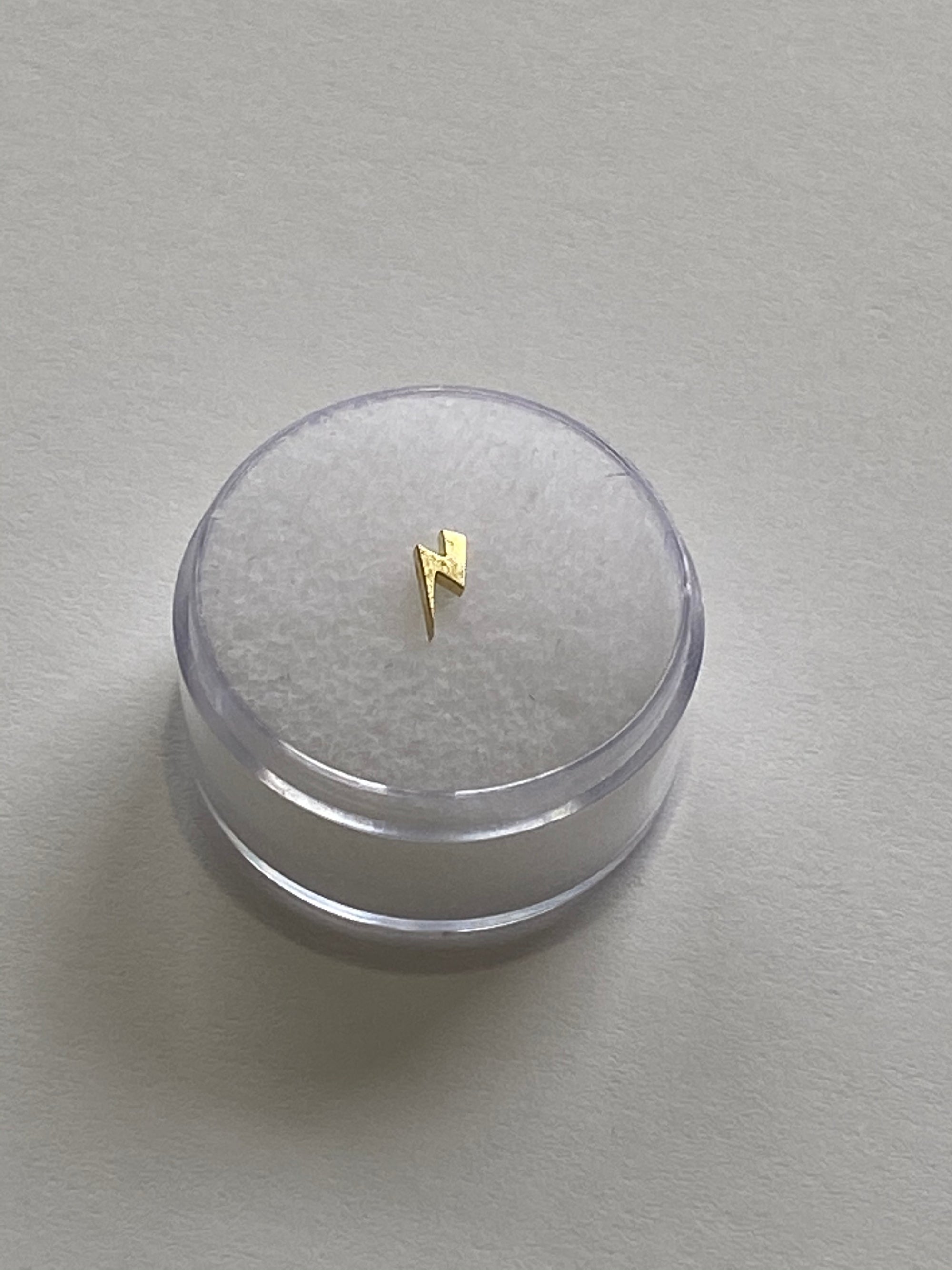 Anatometal 18k Gold Lightning Bolt