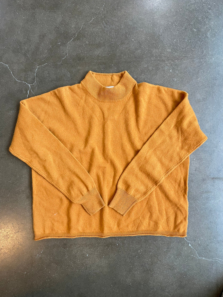 Gold Madewell Mockneck Sweater