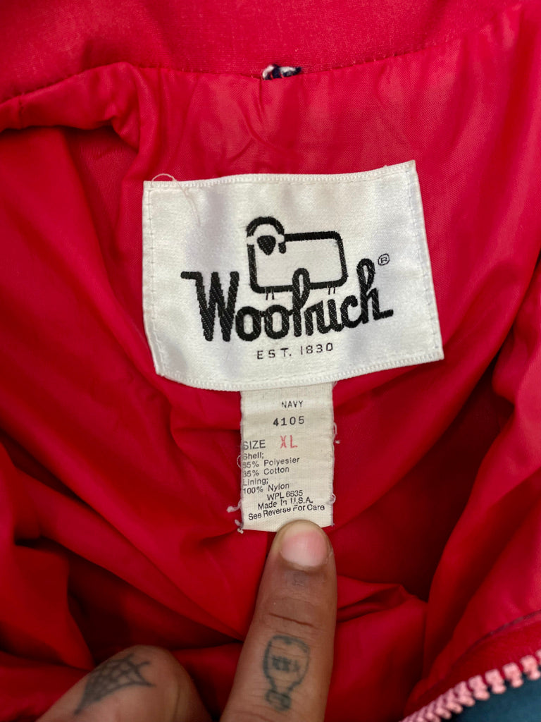 Vintage Blue & Red Woolrich Jacket