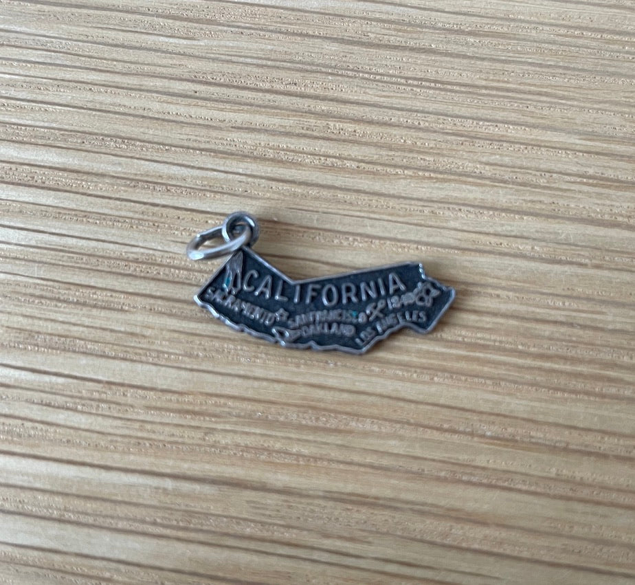 Vintage Silver California Pendant