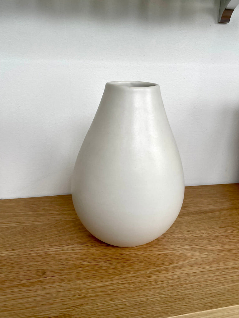 White 9in Vase