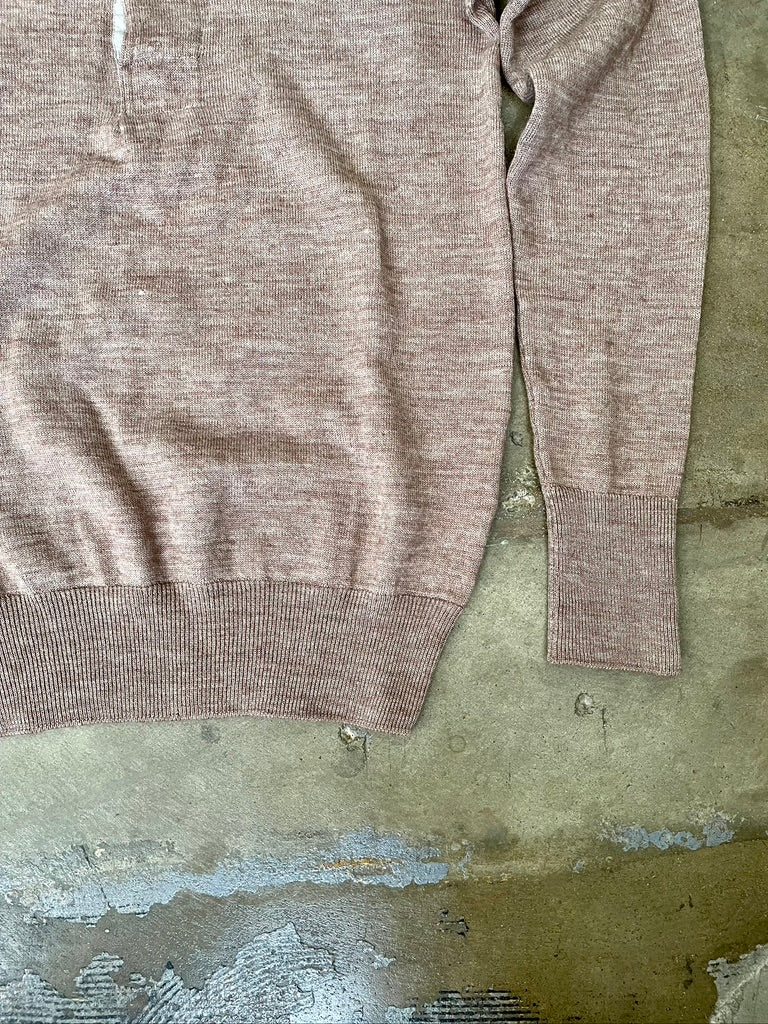 Vintage Brown Knit Henley