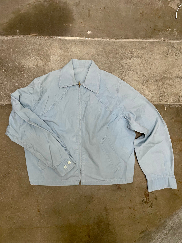 Vintage Brandless Light Blue Cropped Jacket