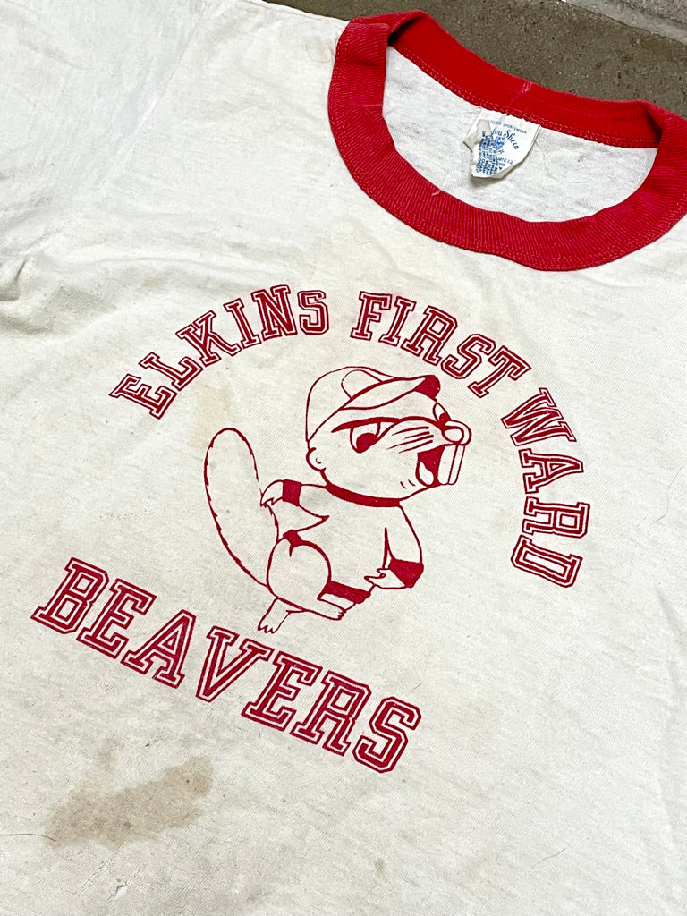 Vintage "Elkins First Ward Beavers" Graphic Tee