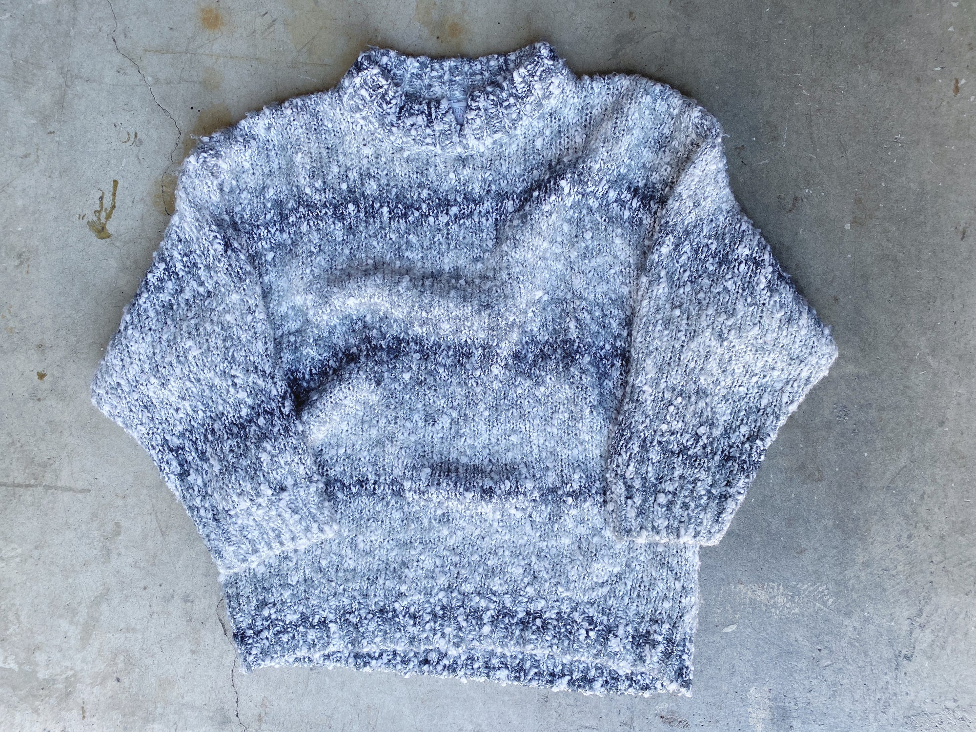 Vintage Grey/White Marled Sweater