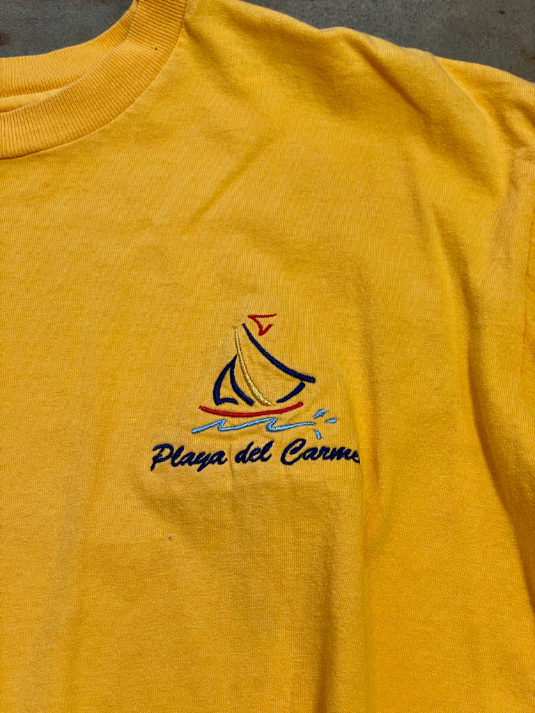 Vintage Playa Del Carmen Embroidered Tee