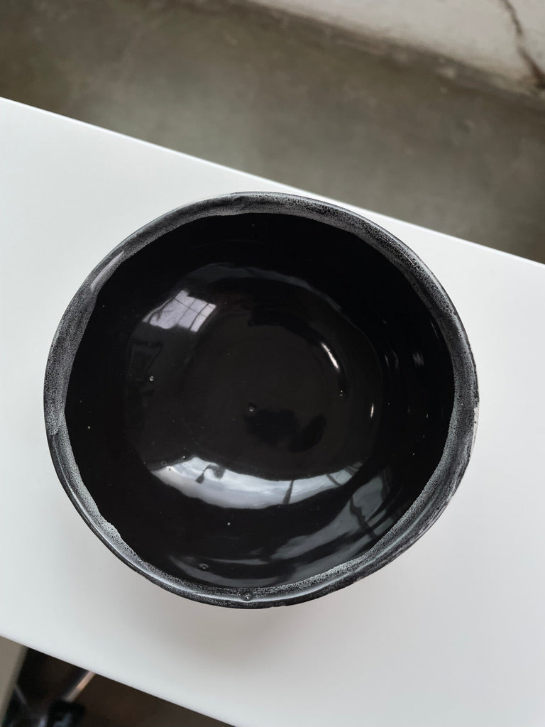 Small Black & White Speckled Bowl