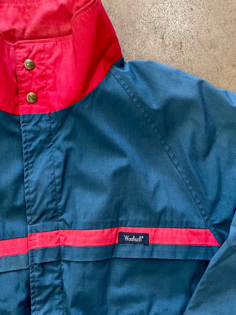 Vintage Blue & Red Woolrich Jacket