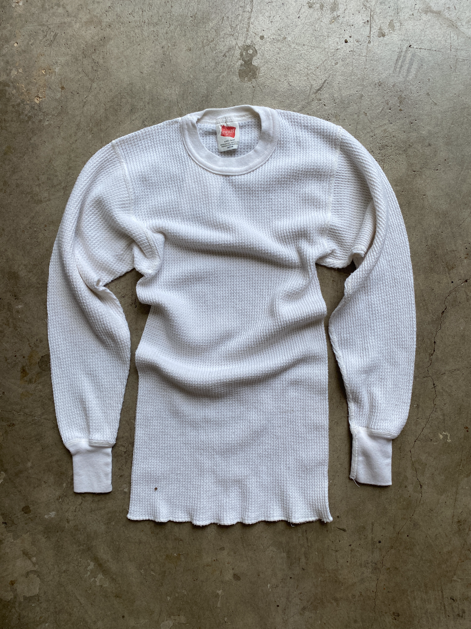 White Hanes Thermal