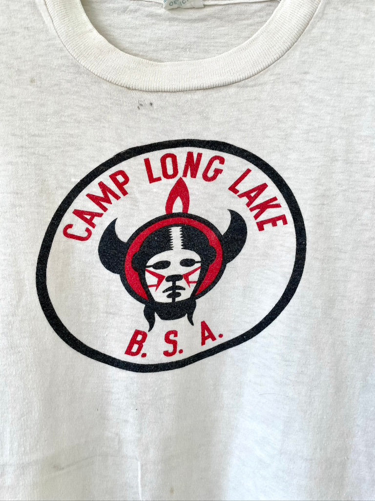 Vintage Boy Scouts of America "Camp Long Lake" Graphic Tee