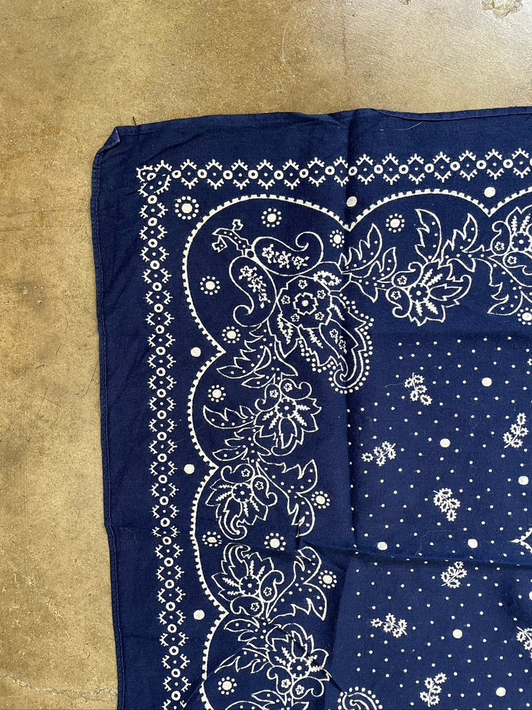 Vintage Blue Fast Color Bandana