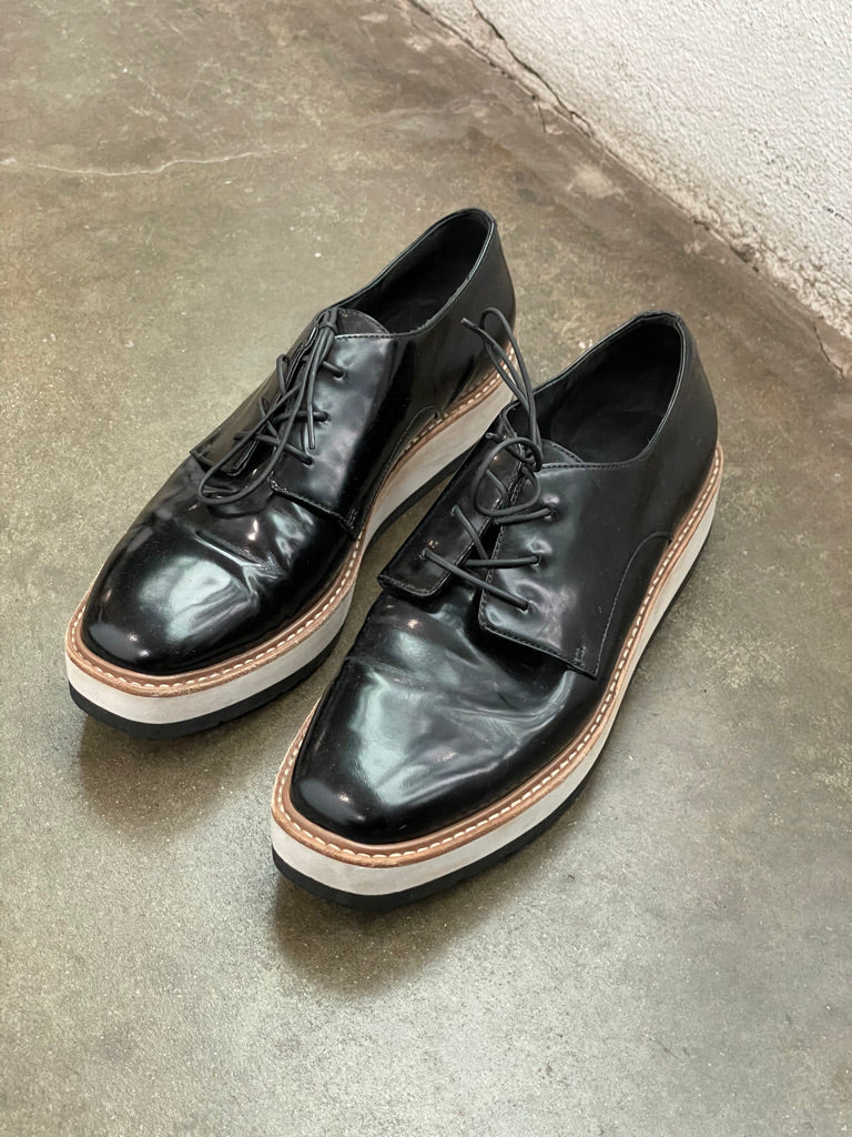 Vince Lace Up Platform Shoes