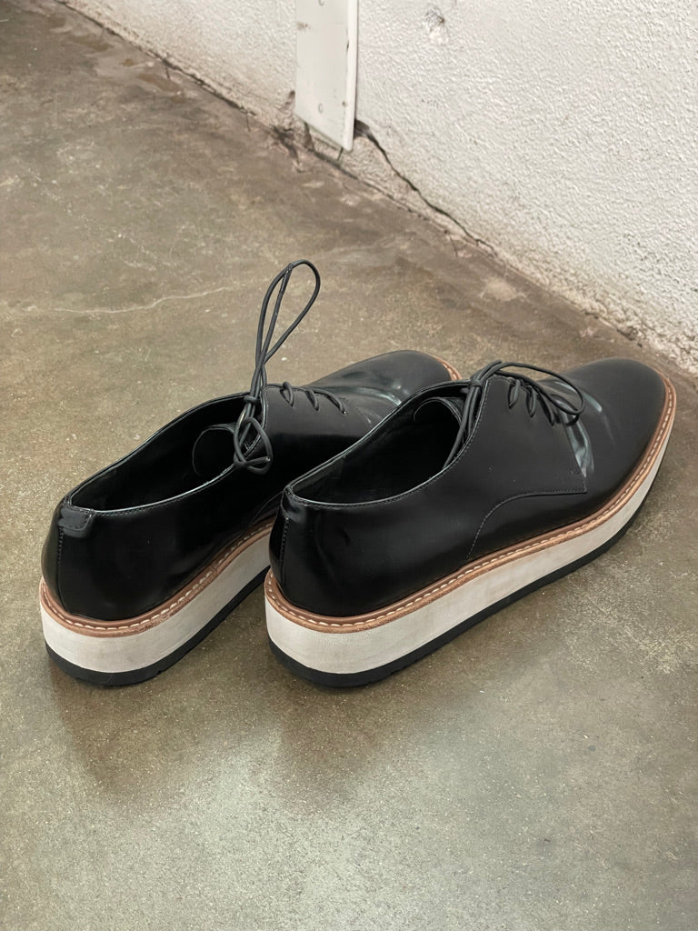 Vince Lace Up Platform Shoes