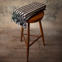 Sinoh Handwoven Linen Towel, hand made, Turkish towel, 100% cotton, stripes, vegan, cruelty free, all natural