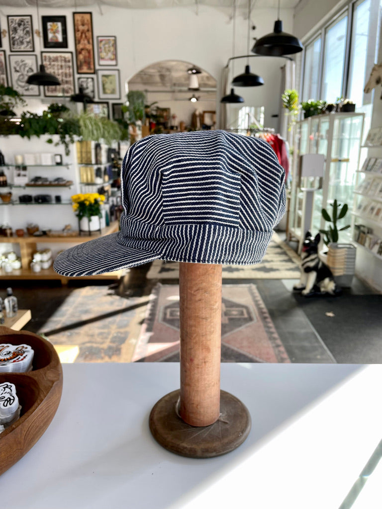 Vintage Blue Pinstripe Hat