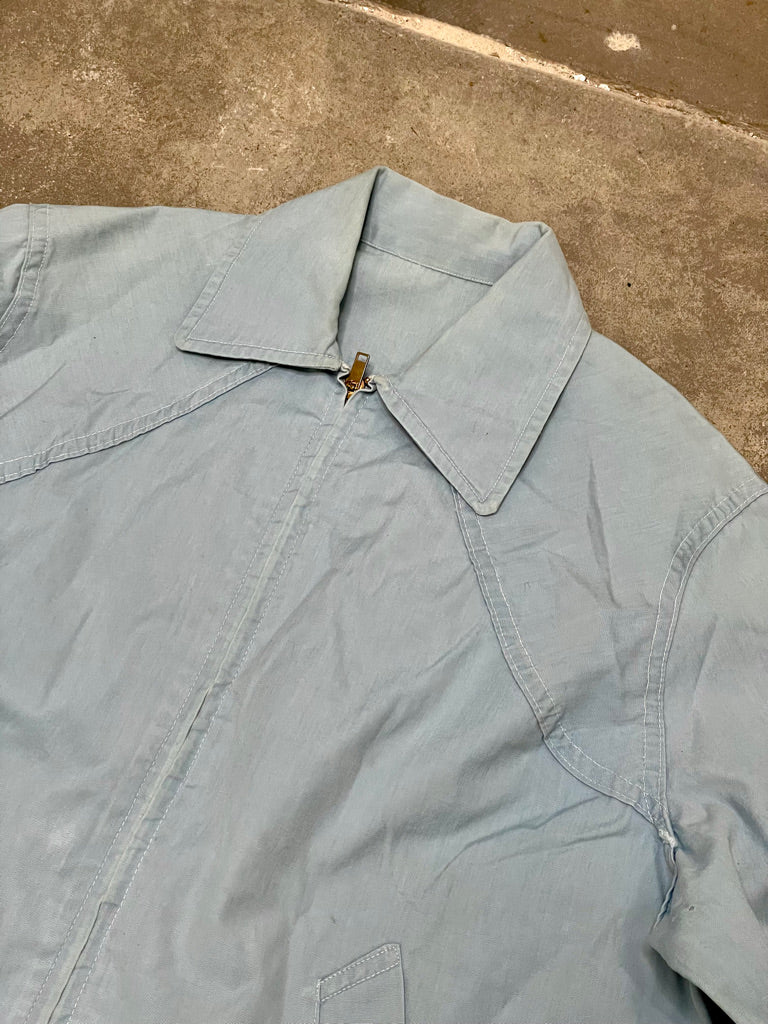 Vintage Brandless Light Blue Cropped Jacket