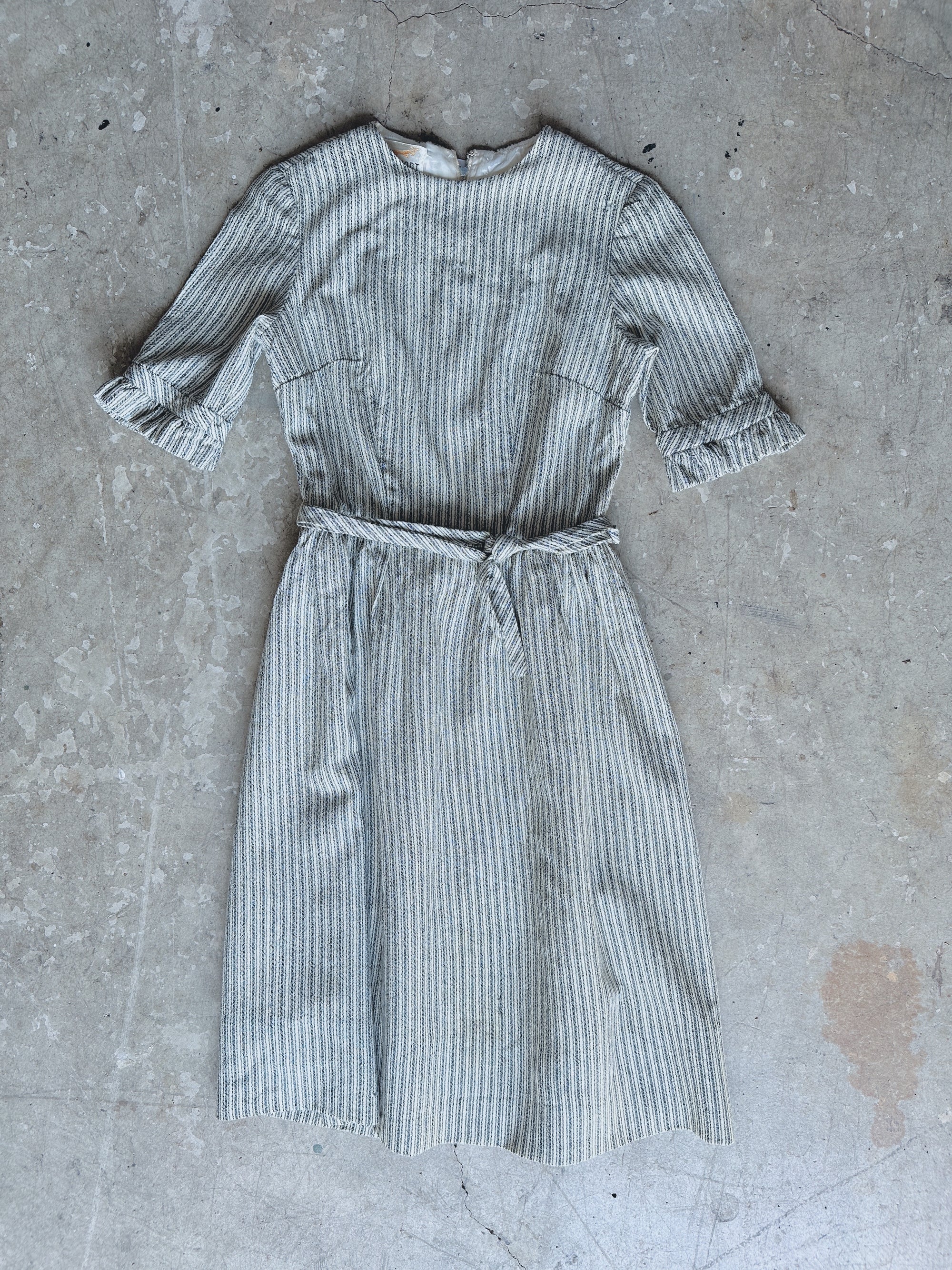 1960s Engineer Striped Dress