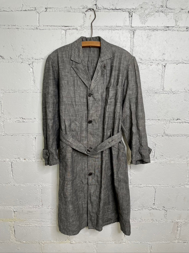 Vintage Belted Grey Dress